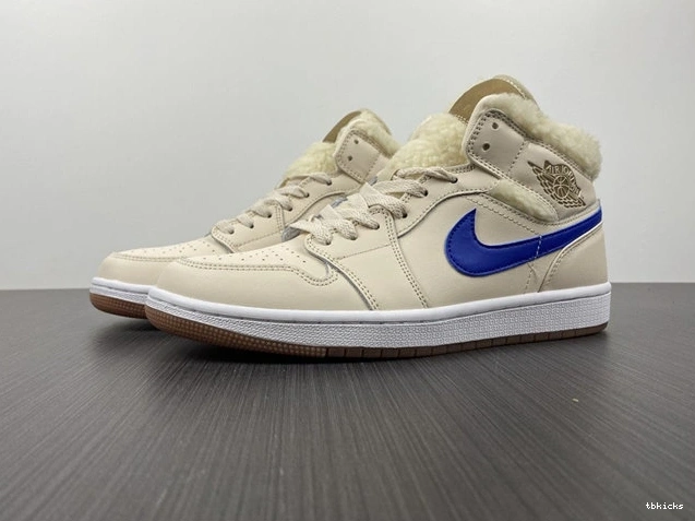 Cheap TBK SunProtective Fleece Pearl Mid 3701 DO2207- Jordan1 White 1026